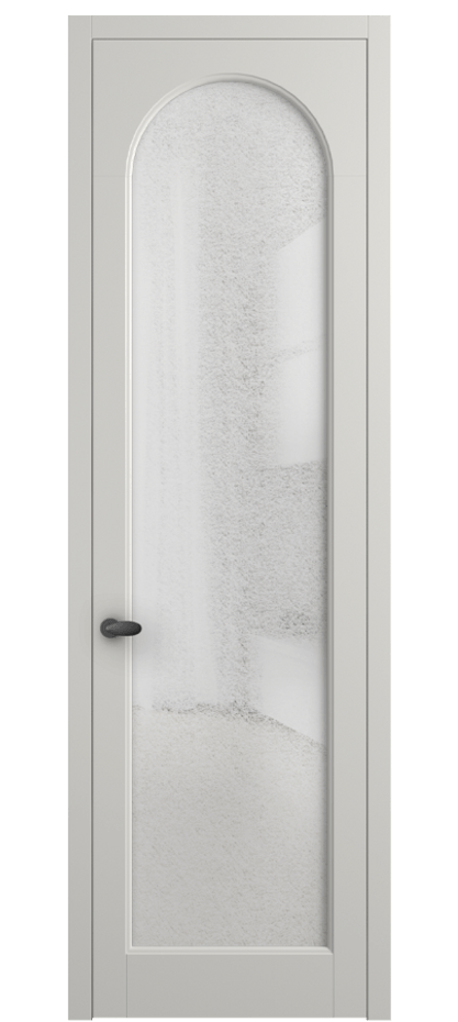 Межкомнатная дверь Palazzo 6804 Матовый серый Фактурное стекло "Лёд", триплекс Цена 642900 ₸ | Volhovec