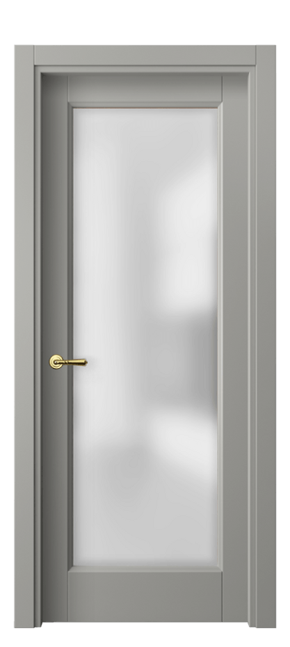 Межкомнатная дверь Galant 1402 Матовый нейтральный серый Сатинированное стекло Цена 245600 ₸ | Volhovec