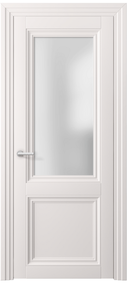 Межкомнатная дверь Centro 2524 ПЭТ кремово-серый Сатинированное стекло Цена 234620 ₸ | Volhovec