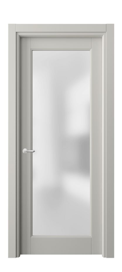 Межкомнатная дверь Toscana Rombo 6300 Бук тёплый серый Сатинированное стекло Цена 590300 ₸ | Volhovec