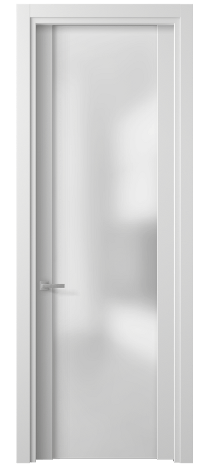 Межкомнатная дверь Planum 4114 Белый шёлк Сатинированное стекло Цена 186690 ₸ | Volhovec