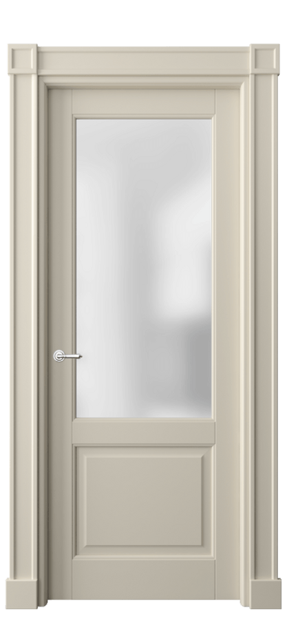 Межкомнатная дверь Toscana Plano 6302 Бук бежево-серый Сатинированное стекло Цена 611410 ₸ | Volhovec