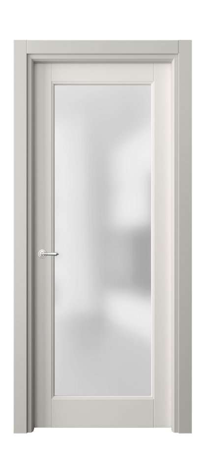 Межкомнатная дверь Toscana Elegante 6300 Бук пудровый белый Сатинированное стекло Цена 590300 ₸ | Volhovec