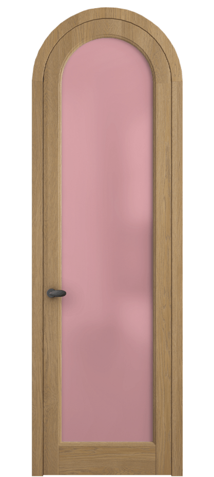 Межкомнатная дверь Палаццо 6814 Дуб пшеничный матовый Сатинированное розовое стекло, триплекс Цена 1559998 ₸ | Volhovec
