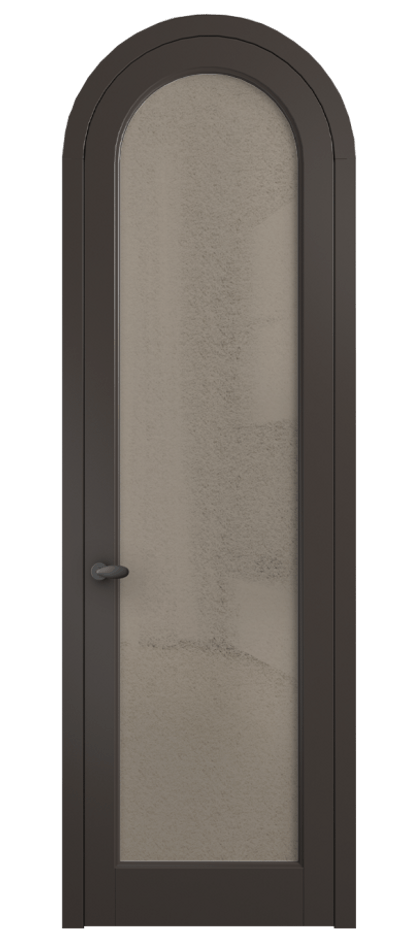 Межкомнатная дверь Palazzo 6814 Матовый антрацит Фактурное бронзовое стекло "Лёд", триплекс Цена 818400 ₸ | Volhovec