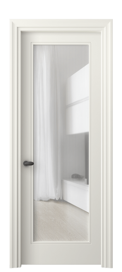 Дверь межкомнатная Эссе 8502 Матовый жемчужный Рифлёное стекло "Дюна", триплекс Фигурный универсальный наличник МЖМ Цена 465688 ₸ Наличники уже входят в базовый комплект. Фабрика дверей Волховец 8 (800) 551 43 19 Межкомнатная дверь Эссе 8502 Матовый жемчужный Рифлёное стекло "Дюна", триплекс Цена 465688 ₸ | Volhovec