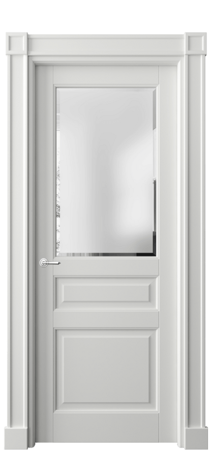 Межкомнатная дверь Toscana Plano2 6304 Бук светло-серый Сатинированное стекло с фацетом Цена 641370 ₸ | Volhovec