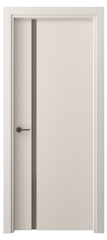 Межкомнатная дверь Freedom 4222 ПЭТ пудровый бежевый Сатинированное бронзовое стекло, триплекс Цена 192200 ₸ | Volhovec