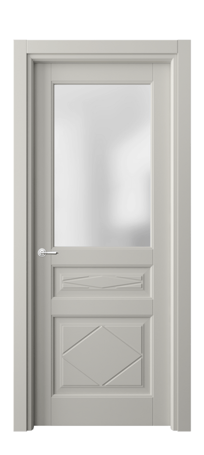 Межкомнатная дверь Toscana Rombo 6344 Бук тёплый серый Сатинированное стекло Цена 631480 ₸ | Volhovec