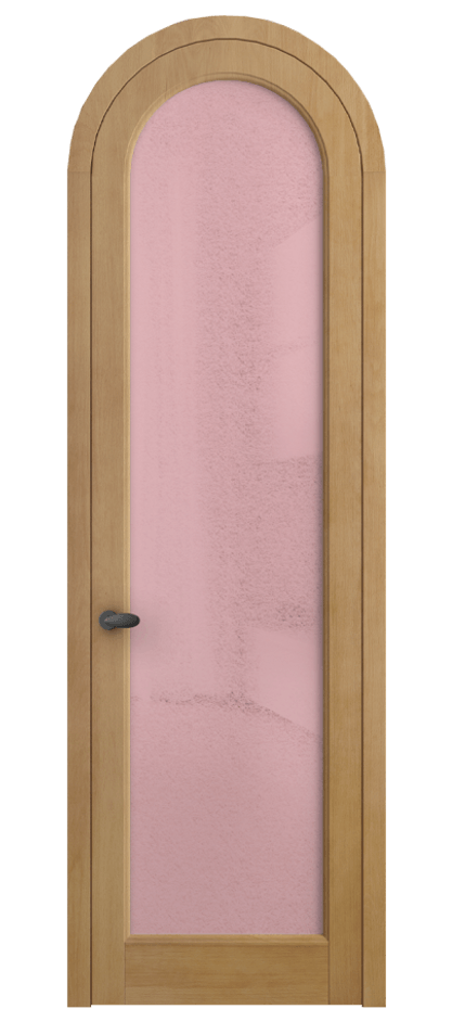 Межкомнатная дверь Палаццо 6814 Бук натуральный матовый Фактурное розовое стекло "Лёд", триплекс Цена 1343707 ₸ | Volhovec