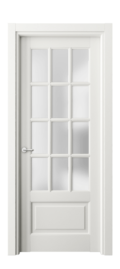 Межкомнатная дверь Тоскана Грильято 6313 Матовый серый Сатинированное стекло Цена 845956 ₸ | Volhovec