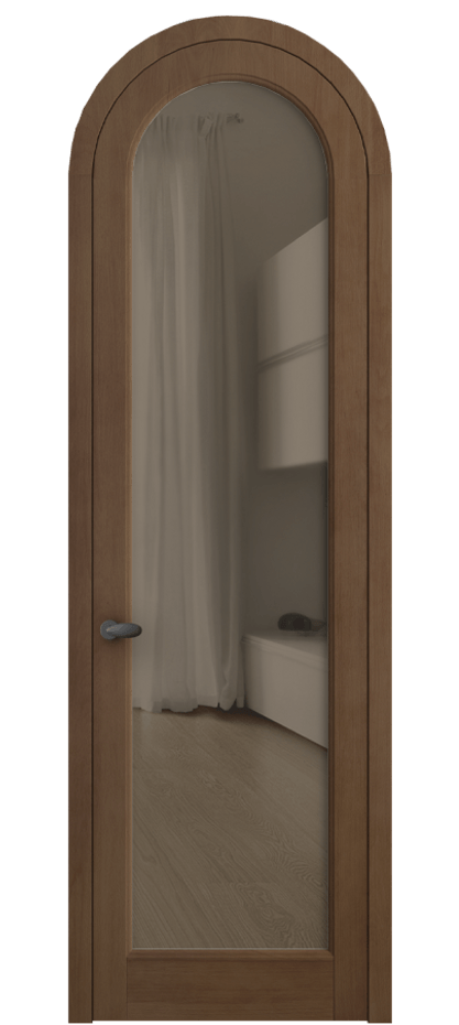 Межкомнатная дверь Палаццо 6814 Бук тёмный матовый Прозрачное бронзовое стекло, триплекс Цена 1298347 ₸ | Volhovec