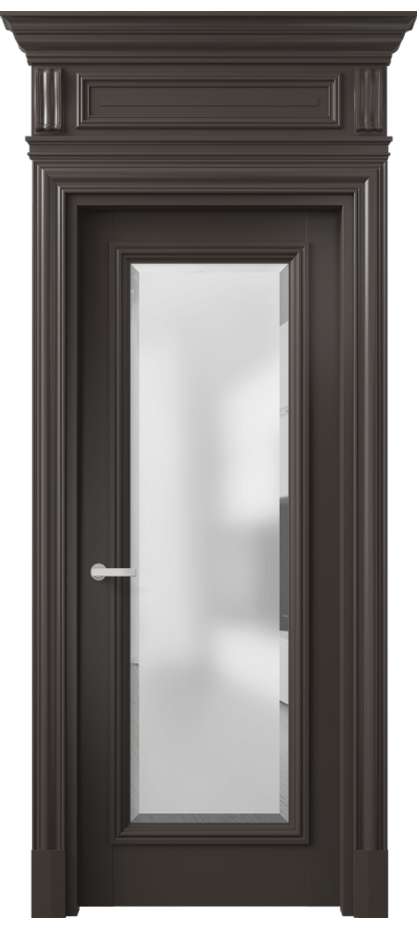 Дверь межкомнатная Antique 7300 Бук антрацит Сатинированное стекло с фацетом, 6 мм КЭП + Объёмный фриз + Карниз БАН Цена 774900 ₸ Наличники уже входят в базовый комплект. Фабрика дверей Волховец 8 (800) 551 43 19 Межкомнатная дверь Antique 7300 Бук антрацит Сатинированное стекло с фацетом, 6 мм Цена 774900 ₸ | Volhovec