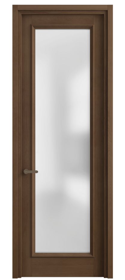 Межкомнатная дверь Шарм 6702 Бук тёмный матовый Сатинированное стекло Цена 874684 ₸ | Volhovec