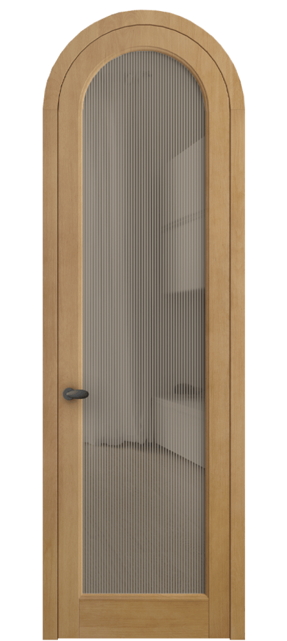 Межкомнатная дверь Палаццо 6814 Бук натуральный матовый Рифлёное бронзовое стекло "Дюна", триплекс Цена 1343707 ₸ | Volhovec