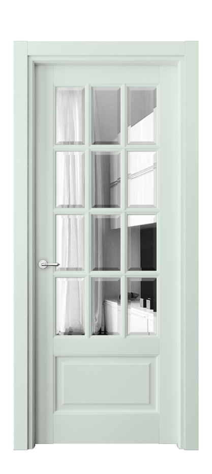 Межкомнатная дверь Toscana Grigliato 6313 Бук белоснежный Двустороннее зеркало с фацетом, триплекс Цена 916500 ₸ | Volhovec