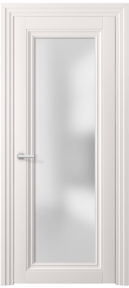 Межкомнатная дверь Центро 2502 ПЭТ кремово-серый Сатинированное стекло Цена 311464 ₸ | Volhovec