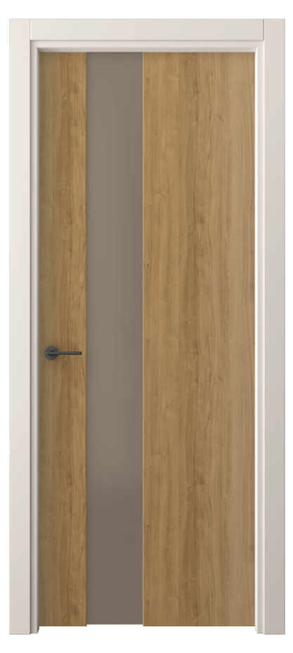 Межкомнатная дверь Freedom 4224 Грецкий орех Сатинированное бронзовое стекло, триплекс Цена 203700 ₸ | Volhovec