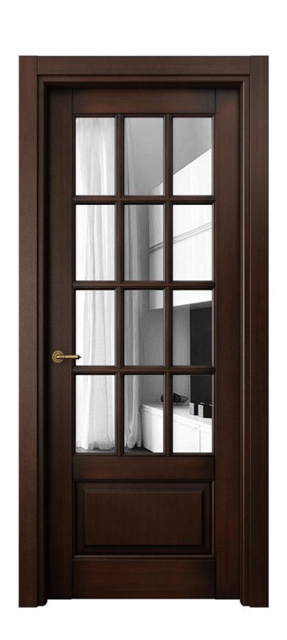 Межкомнатная дверь Toscana Grigliato 6313 Бук тёмный с патиной Двустороннее зеркало, триплекс Цена 799960 ₸ | Volhovec