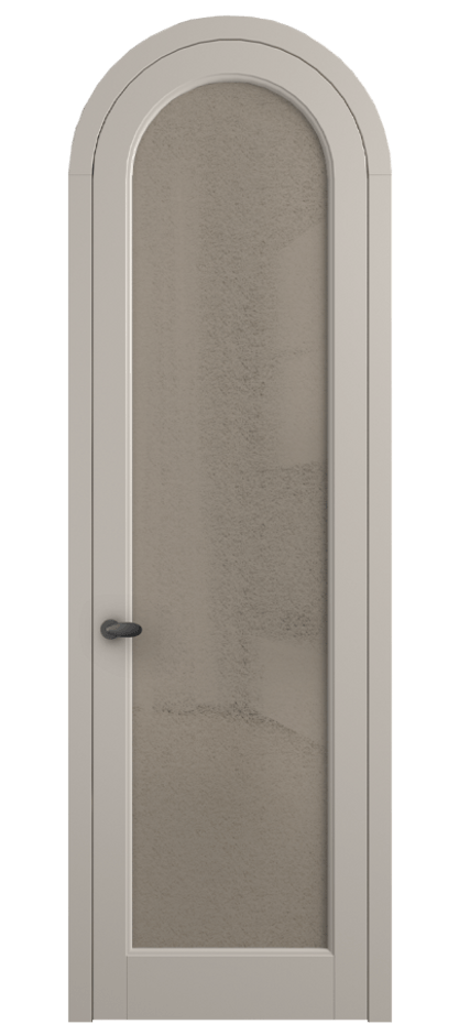 Межкомнатная дверь Палаццо 6814 Матовый светло-бежевый Фактурное бронзовое стекло "Лёд", триплекс Цена 991562 ₸ | Volhovec