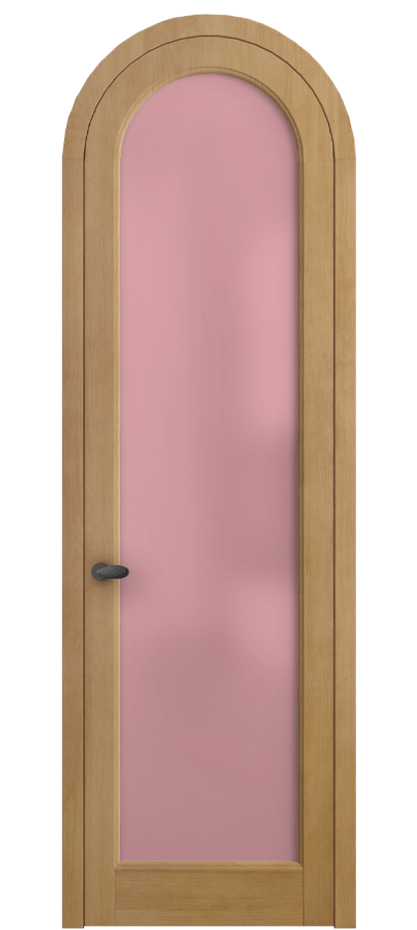 Межкомнатная дверь Палаццо 6814 Бук натуральный матовый Сатинированное розовое стекло, триплекс Цена 1298347 ₸ | Volhovec