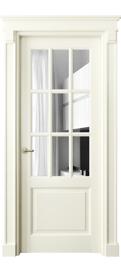 Межкомнатная дверь Тоскана Грильято 6312 Матовый молочно-белый Двустороннее зеркало, триплекс Цена 1353535 ₸ | Volhovec