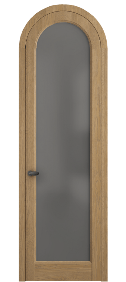 Межкомнатная дверь Палаццо 6814 Дуб пшеничный матовый Сатинированное серое стекло, триплекс Цена 1559998 ₸ | Volhovec