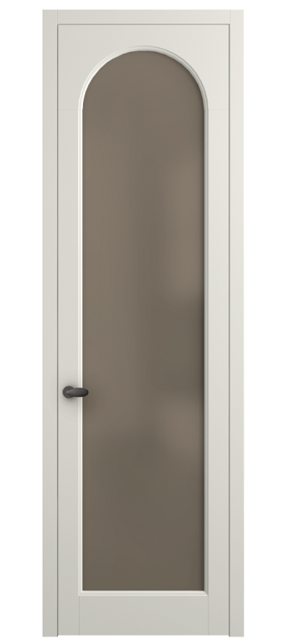 Межкомнатная дверь Palazzo 6804 Матовый жемчужный Сатинированное бронзовое стекло, триплекс Цена 605500 ₸ | Volhovec