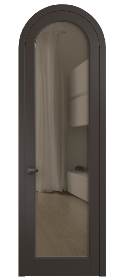 Межкомнатная дверь Palazzo 6814 Матовый антрацит Прозрачное бронзовое стекло, триплекс Цена 781000 ₸ | Volhovec