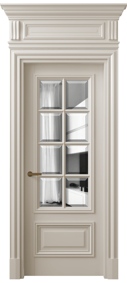 Дверь межкомнатная Антик 7316 Матовый светло-бежевый Двустороннее зеркало с фацетом, триплекс КЭП + Объёмный фриз + Карниз МСБЖ Цена 1388840 ₸ Наличники уже входят в базовый комплект. Фабрика дверей Волховец 8 (800) 551 43 19 Межкомнатная дверь Антик 7316 Матовый светло-бежевый Двустороннее зеркало с фацетом, триплекс Цена 1388840 ₸ | Volhovec