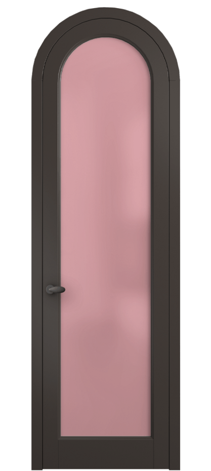 Межкомнатная дверь Palazzo 6814 Матовый антрацит Сатинированное розовое стекло, триплекс Цена 781000 ₸ | Volhovec