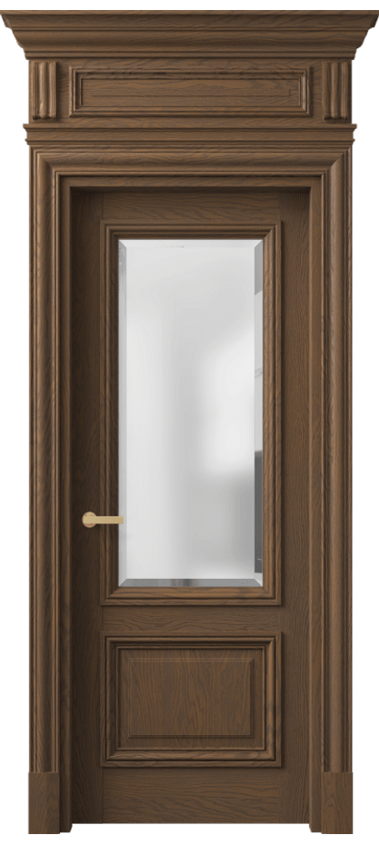 Межкомнатная дверь Антик 7302 Дуб туманный матовый Сатинированное стекло с фацетом Цена 2003014 ₸ | Volhovec