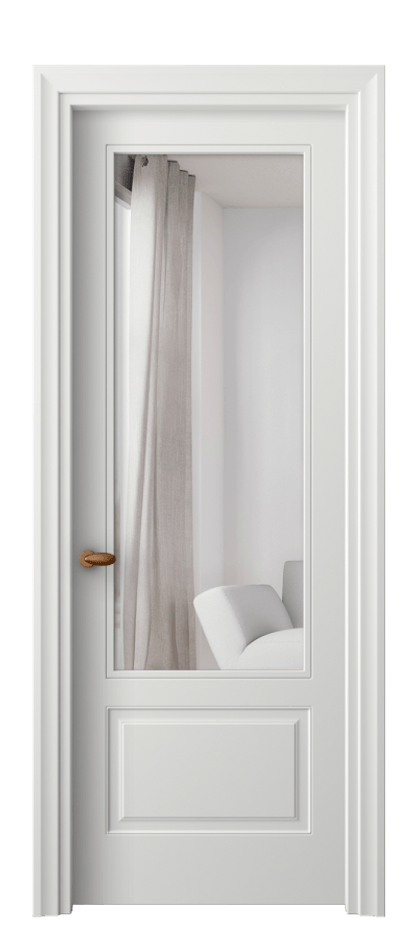 Межкомнатная дверь Esse 8542 Матовый светло-серый Двустороннее зеркало, триплекс, 7 мм Цена 339950 ₸ | Volhovec