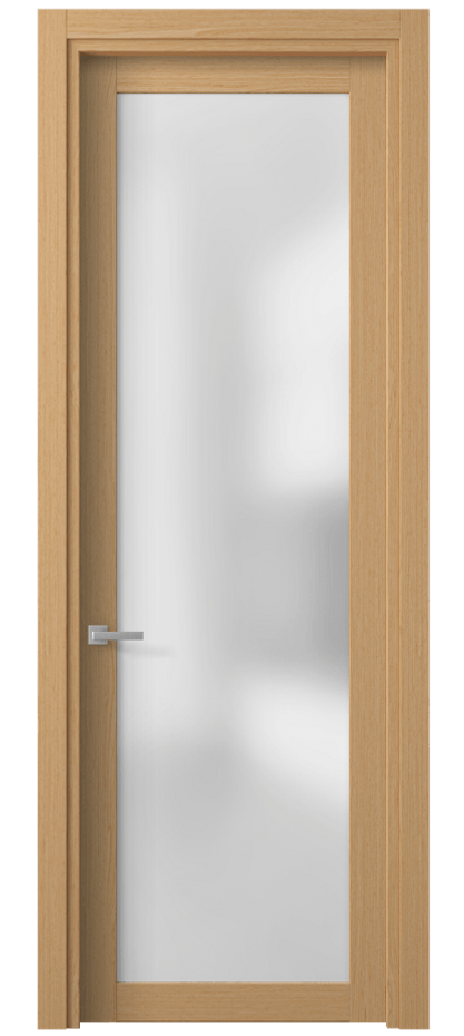 Межкомнатная дверь Planum 2102 Дуб песочный Сатинированное стекло Цена 364410 ₸ | Volhovec