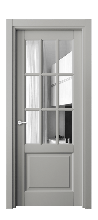 Межкомнатная дверь Toscana Grigliato 6312 Бук нейтральный серый Двустороннее зеркало, триплекс Цена 690140 ₸ | Volhovec