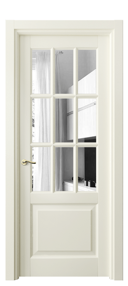 Межкомнатная дверь Лигнум 0748 Матовый молочно-белый Двустороннее зеркало, триплекс Цена 894340 ₸ | Volhovec