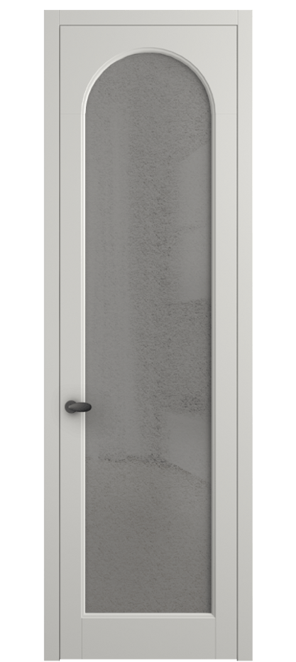 Межкомнатная дверь Palazzo 6804 Матовый серый Фактурное серое стекло "Лёд", триплекс Цена 642900 ₸ | Volhovec