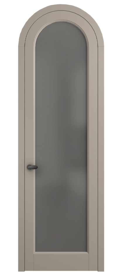 Межкомнатная дверь Palazzo 6814 Матовый бисквитный Сатинированное серое стекло, триплекс Цена 781000 ₸ | Volhovec