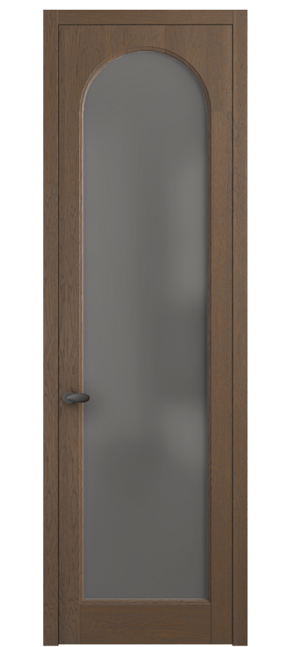 Межкомнатная дверь Палаццо 6804 Дуб туманный матовый Сатинированное серое стекло, триплекс Цена 1120611 ₸ | Volhovec