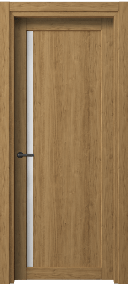 Межкомнатная дверь Нео 2110 Грецкий орех Сатинированное стекло Цена 217569 ₸ | Volhovec