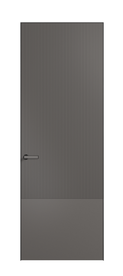 Дверь межкомнатная Velvet 8203 Матовый классический серый. Скрытый короб Черный Цена 405400 . Фабрика дверей Волховец 8 (800) 551 43 19 Межкомнатная дверь Velvet 8203 Матовый классический серый. Цена 405400 | Volhovec