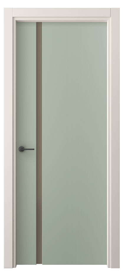 Межкомнатная дверь Фридом 4222 ПЭТ светло-оливковый Сатинированное бронзовое стекло, триплекс Цена 250230 ₸ | Volhovec