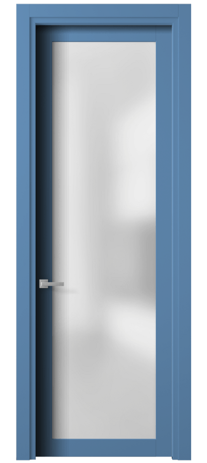 Межкомнатная дверь Planum 2102 Матовый белоснежный Сатинированное стекло Цена 308300 ₸ | Volhovec