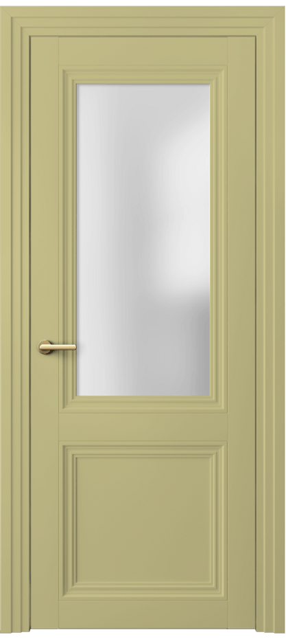 Межкомнатная дверь Centro 2524 Матовый белоснежный Сатинированное стекло Цена 567800 ₸ | Volhovec