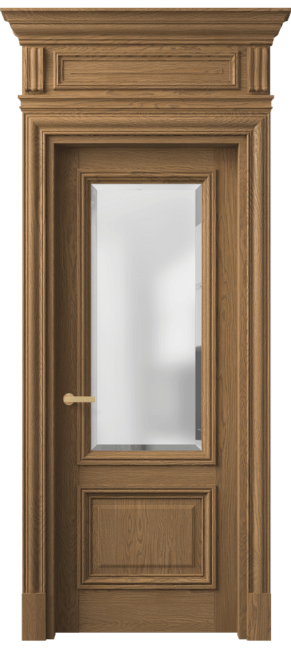 Межкомнатная дверь Antique 7302 Дуб мускатный матовый Сатинированное стекло с фацетом, 6 мм Цена 1566671 ₸ | Volhovec