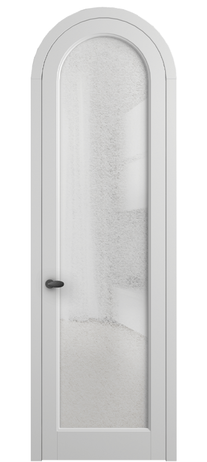 Межкомнатная дверь Palazzo 6814 Матовый белоснежный Фактурное стекло "Лёд", триплекс Цена 818400 ₸ | Volhovec