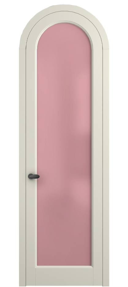 Межкомнатная дверь Palazzo 6814 Матовый молочно-белый Сатинированное розовое стекло, триплекс, 6мм Цена 735000 ₸ | Volhovec