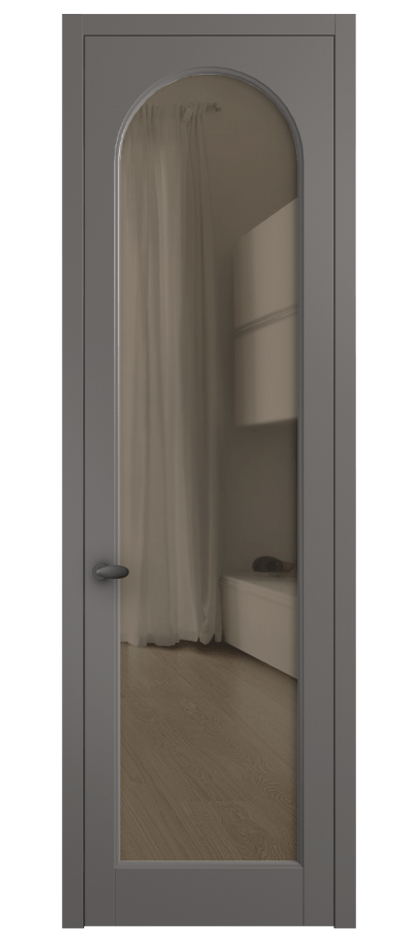 Межкомнатная дверь Palazzo 6804 Матовый классический серый Прозрачное бронзовое стекло, триплекс Цена 605500 ₸ | Volhovec