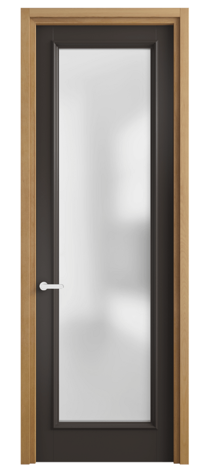 Межкомнатная дверь Charm 6702 Бук антрацит Сатинированное стекло Цена 590300 ₸ | Volhovec