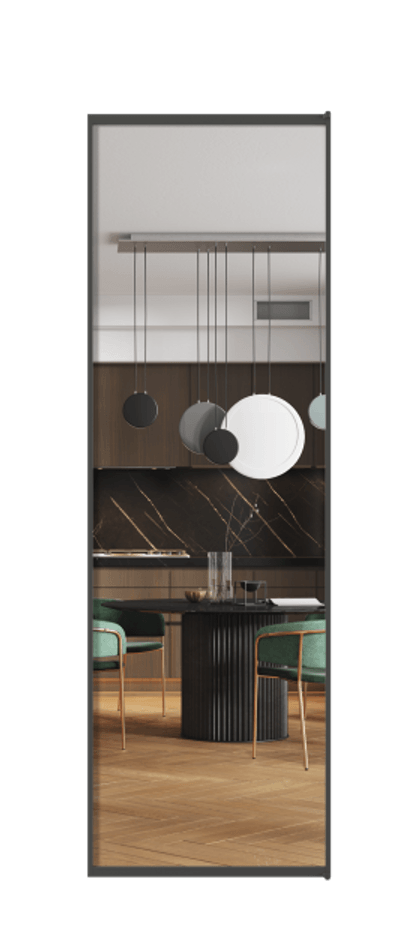 Алюминиевая дверь АЛПЛ040.01  Прозрачное стекло "Кристал Вижн", калёное Цена 1007672  | Volhovec